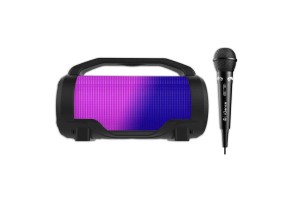 Караоке Bluetooth тонколона с микрофон, черна - 2