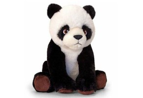 Keel eco, Плюшена играчка, Панда, 25 см, Keel Toys