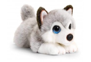 Keel Toys, Плюшено легнало куче, Хъски, 25 см
