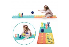 Килимче LUDI с боулинг и сензорни играчки - 3