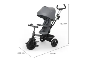 KinderKraft ASTON 2 PLUS триколка СИВА - 6