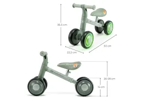 Kinderkraft CUTIE FLASH колело за баланс GREEN - 2