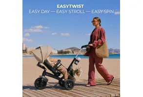 Детска триколка KinderKraft EASYTWIST бежова - 8