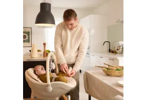 KinderKraft FINI UP столче за хранене BEIGE - 9