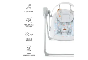 Бебешка люлка Kinderkraft SWINGEE сива - 2