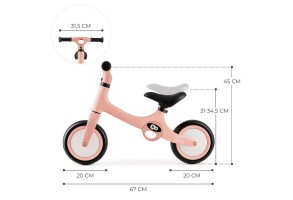 KinderKraft Tove колело за баланс ROSE PINK KRTOVE00PNK0000 - 3