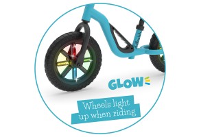 Колело за балансиране Chillafish Charlie GLOW, Синьо - 7
