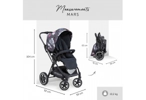 Бебешка количка Hauck Mars Wild Blooms black - 2
