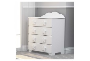 Комод с 4 чекмеджета Bambino Casa Stelle Grandi Felici