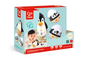 Комплект бебешки дрънкалки, Hape, Семейство пингвини