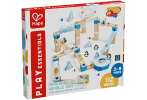 Комплект дървена игра, Hape, Домино, Земята на пингвините, 112 части
