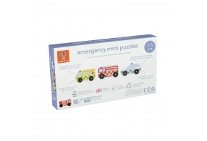 Комплект дървени пъзели -  Emergency Services - 5