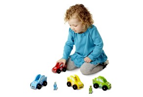 Комплект дървени състезателни колички Melissa and Doug - 3