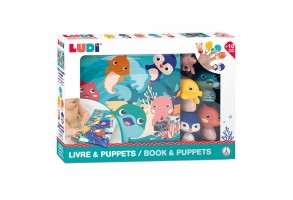Комплект книжка и кукли за пръсти Ludi