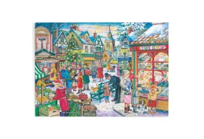 Комплект от 4 пъзела по 500 части - Коледно пазаруване - The House of Puzzles - 6