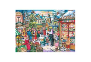 Комплект от 4 пъзела по 500 части - Коледно пазаруване - The House of Puzzles - 7