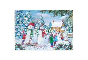 Комплект от 4 пъзела по 500 части - Нека вали сняг - The House of Puzzles - 8