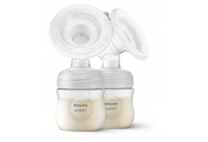 Комплект с двойна ел. помпа за кърма Natural Motion Philips AVENT + 2 бр. шишета + аксесоари за кърмене - 4