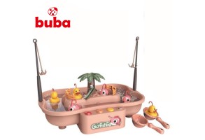 Комплект за риболов Buba Go Fishing 889-194, рибки, розов