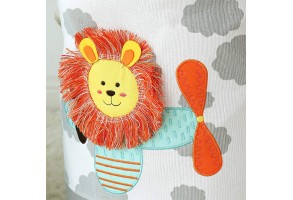 Кош за Играчки, Дрехи, Пране, Сгъваем, с Удобни Дръжки, за Детска стая, Спалня, Дневна - Лъвче - 2
