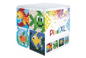 Креативен хоби комплект с пиксели XL, Pixelhobby, Куб - Модел: Рибки - 4
