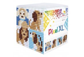 Креативен хоби комплект с пиксели XL, Pixelhobby, Куб - Модел: Кученца - 10