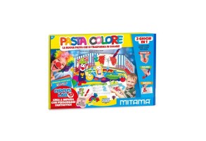 Креативен комплект MITAMA Pasta Colore Circus Lab - 10 цвята глина, 26 аксесоара, 2 циркови палатки