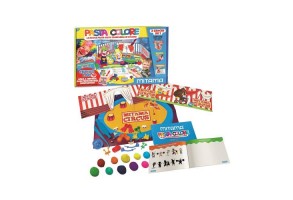 Креативен комплект MITAMA Pasta Colore Circus Lab - 10 цвята глина, 26 аксесоара, 2 циркови палатки - 2