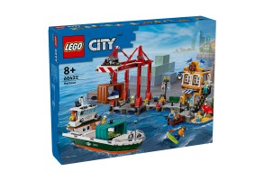 LEGO City 60422 - Крайбрежно пристанище с товарен кораб
