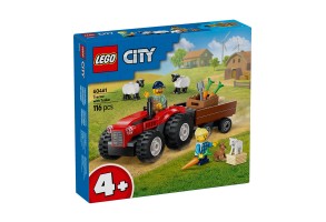 LEGO® City 60461 - Червен фермерски трактор с ремарке и овца