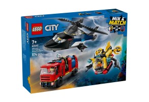 LEGO® City 60462 - Хеликоптер, пожарна кола и подводница – ремикс