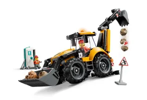 LEGO City 60480 - Жълт багер със задна лопата - 4