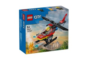 LEGO City Fire 60411 - Спасителен пожарникарски хеликоптер