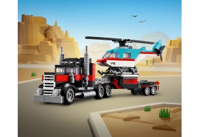 LEGO Creator 31146 - Камион с платформа и хеликоптер - 4