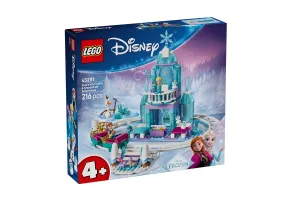 LEGO Disney Princess 43281 - Леденият замък на Елза и приключение със снежно влакче