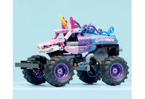 LEGO Technic 42220 - Monster Jam Sparkle Smash с издърпване назад - 6