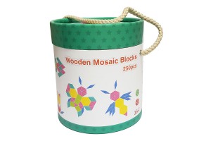Дървен конструктор-мозайка, 250 части - 2