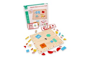 Lelin Toys, Магнитен пъзел с форми - 2