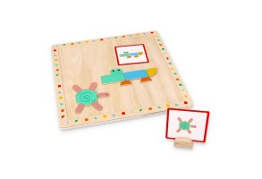 Lelin Toys, Магнитен пъзел с форми - 3