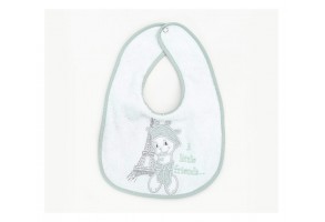 Лигавник с бродерия Bambino Casa Paris - Цвят: Мента - 4
