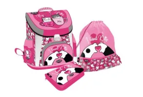 LIZZY CARD KITTOK Heart Kitty комплект 3 в 1 - раница, несесер, спортна торба