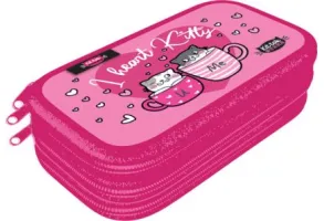 LIZZY CARD KITTOK Heart Kitty несесер с 3 ципа