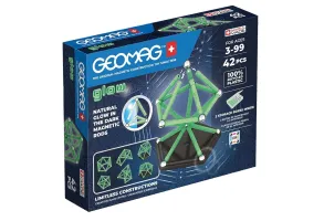 Магнитен конструктор, Geomag, Glow, 42 части
