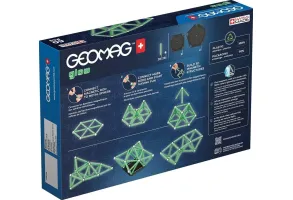 Магнитен конструктор, Geomag, Glow, 60 части - 3