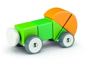 Магнитен конструктор, Geomag, Magicube, 4 форми и колела, 13 части - 5