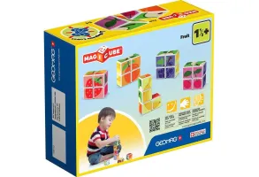 Магнитен конструктор, Geomag, Magicube, Плодове и карти 131, 11 части - 3