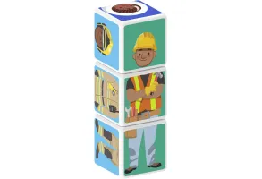 Магнитен конструктор, Geomag, Magicube, Професии, 3 части - 3