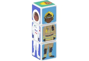Магнитен конструктор, Geomag, Magicube, Професии, 3 части - 5
