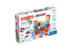 Магнитен конструктор, Geomag, Magicube, Съставяне на думи, 79 части