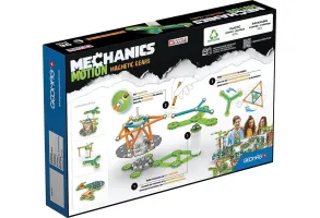 Магнитен конструктор, Geomag, Mechanics, Зъбни колела, 96 части - 2